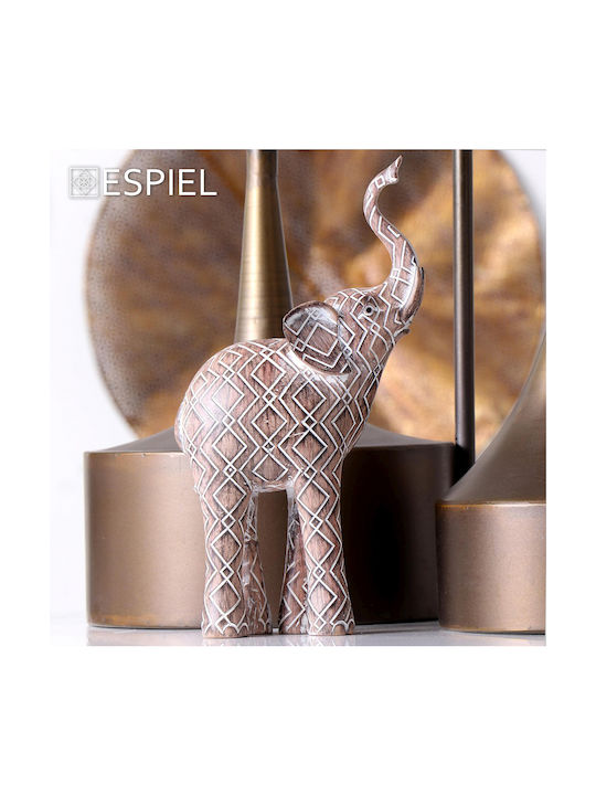 Espiel Decorative Elephant made of Plastic Elephant 15x7.3x30.5cm 1pcs