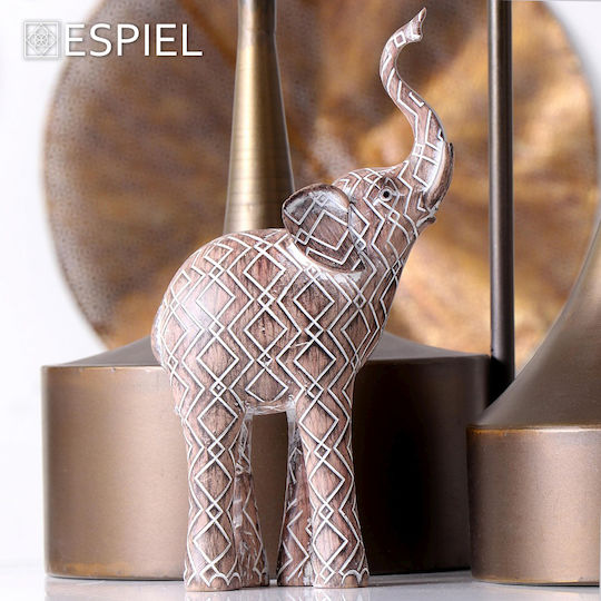 Espiel Decorative Elephant made of Plastic Elephant 15x7.3x30.5cm 1pcs