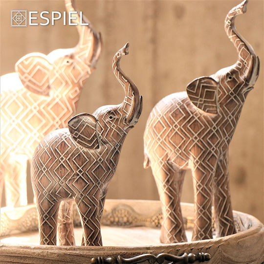 Espiel Decorative Elephant made of Plastic Elephant 15x7.3x30.5cm 1pcs