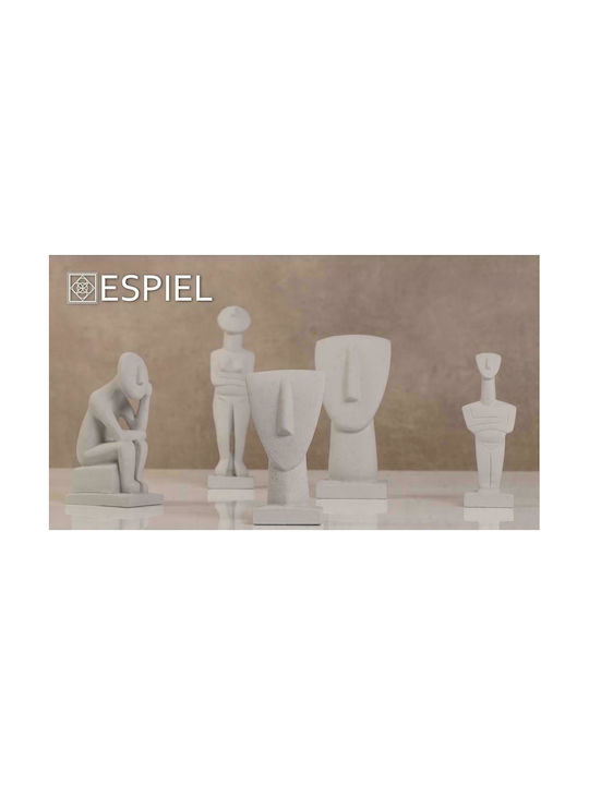 Espiel Decorative Statuette made of Plaster in Grey 30cm 1pcs