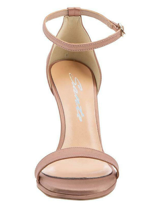 Fabric Sandals Nude