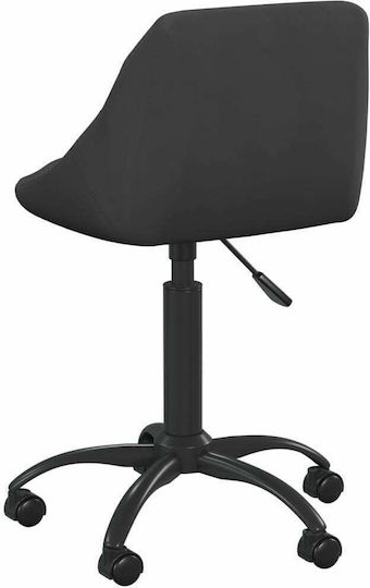 vidaXL Scaun de birou negru