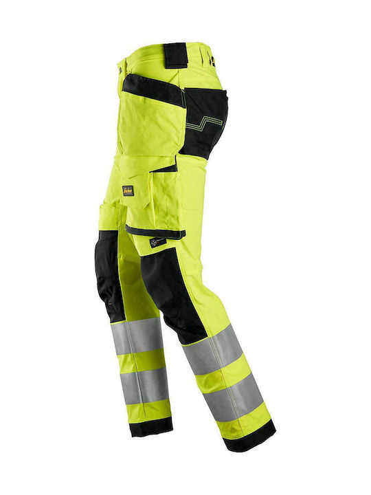 Snickers Workwear Allroundwork Stretch CL 2 Παντελόνι Εργασίας Κίτρινο Snickers Workwear Allroundwork Stretch CL 2 Παντελόνι Εργασίας Κίτρινο