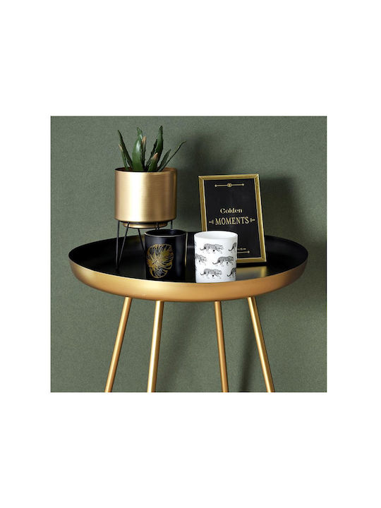 The Home Deco Factory Home Deco Factory Gold Planter Metal Gold with Stand 13x13x22.5cm.