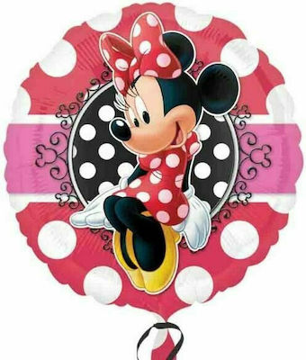 Balloon Round Μπαλόνι Στρογγυλό Minnie Portrait Multicolour 1pcs