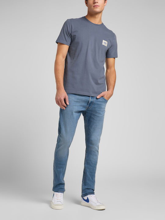 Luke Men's Jeans Pants Elastic with Slim Tapered Fit Blue