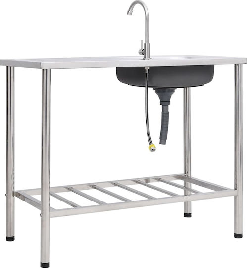 vidaXL Faucet Open Single 151214 50xW100cm