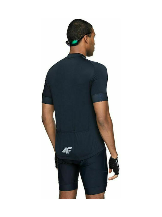 4F Short Sleeves Cycling Jersey Blue