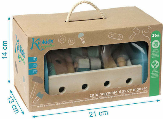 Kiokids Wooden Tool Kit for 3+ Years 13 cm