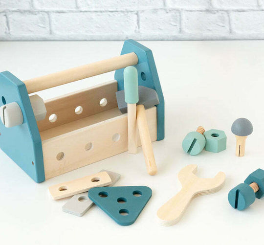 Kiokids Wooden Tool Kit for 3+ Years 13 cm