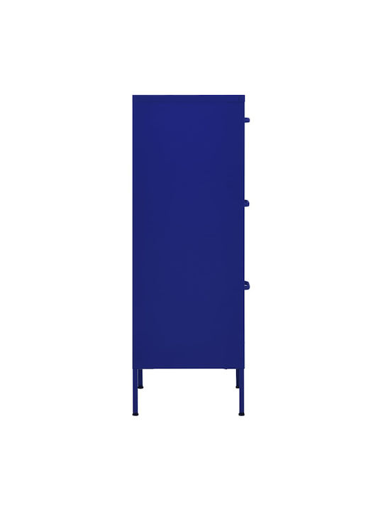 Sertar De Birou Metalic Albastru Marin 42.5x35x101.5cm