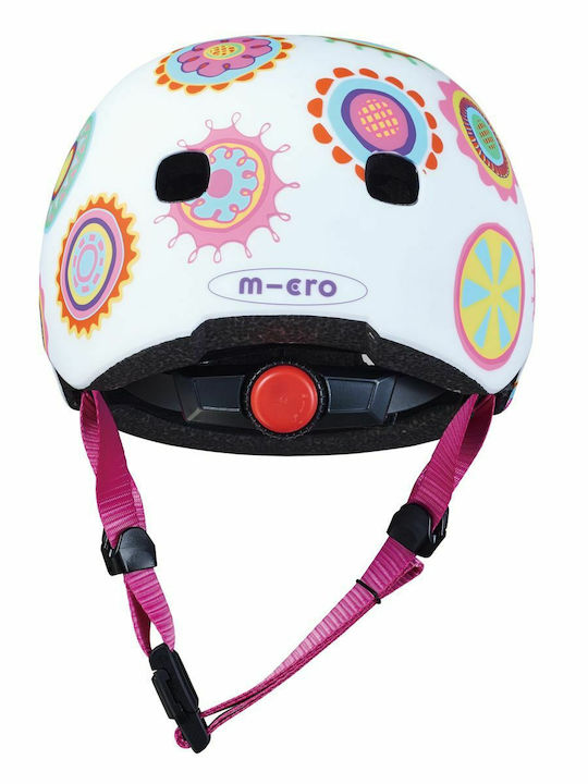 Micro Doodle Dot Παιδικό Κράνος για Πατίνι Λευκό Extra Small (46-50cm)