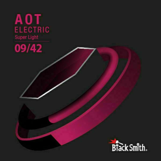 Blacksmith AANW-0942 AAOT Electric Set of Nickel Plated Steel Electric Guitar Strings 9 - 42