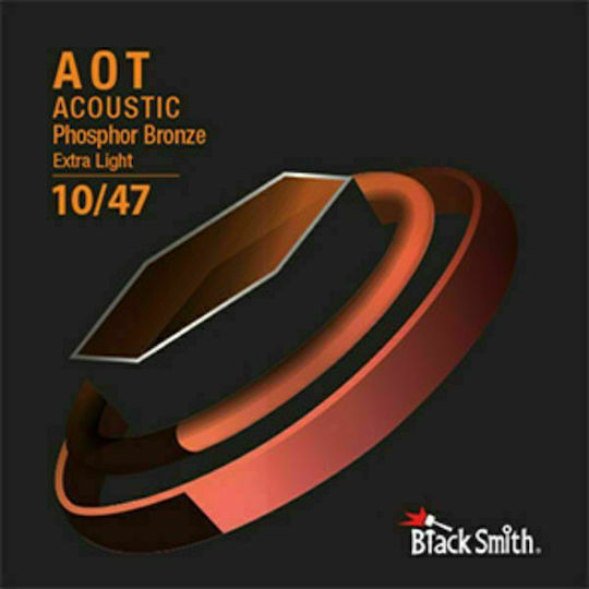 Blacksmith AAPB-1047 Acoustic AAOT PH EL Set of Acoustic Guitar Strings Phosphor Bronze 10 - 47