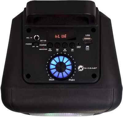 N-Gear Karaoke-System mit einem Kabelgebundenen Mikrofon Flash 610 flash610 in Schwarz Farbe