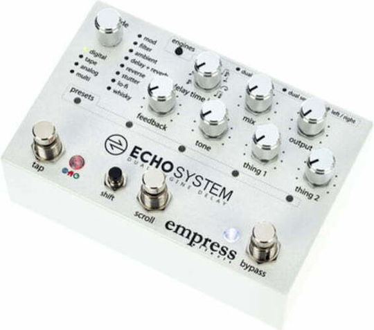 Empress Effects Echosystem Pedale Wirkung Verzögerung / Nachhall E-Gitarre und E-Bass