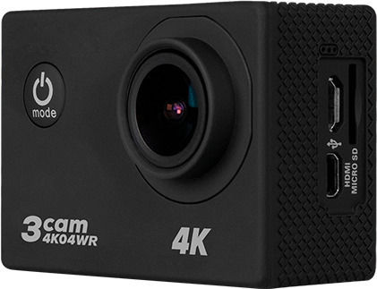 Sencor 3CAM 4K04WR Action Camera 4K Ultra HD Υποβρύχια (με Θήκη) με Οθόνη 2" και Wi-Fi Μαύρη