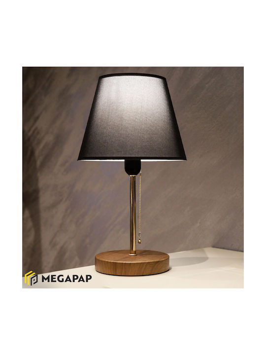 Megapap Tipton Classic Table Lamp E27 Black/Gold M-