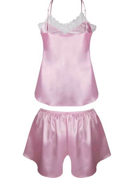 Dkaren Καλοκαιρινό Babydoll Ροζ Eleonor