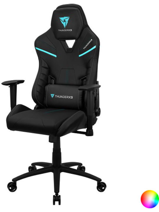 Thunder X3 TC5 Scaun Gaming Din piele ecologică cu Brațe Reglabile Bumblebee Yellow