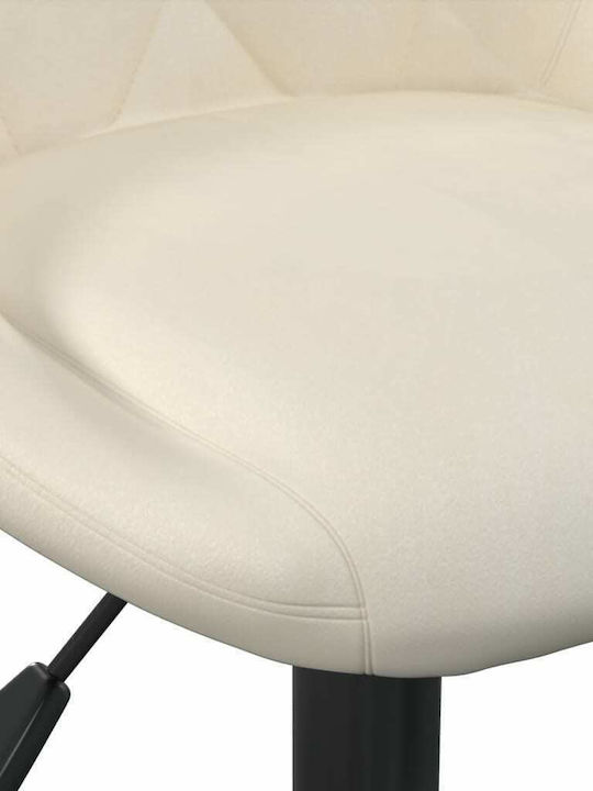 Swivel Visitor Chair Κρεμ 46x44x62.5cm