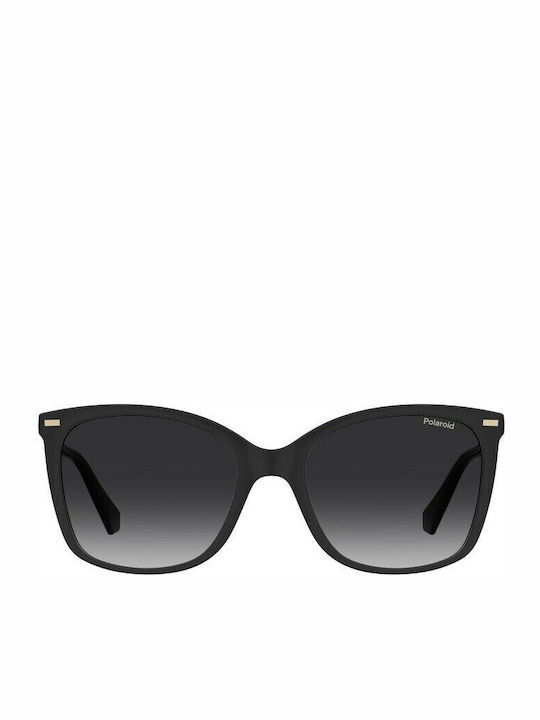 Polaroid Sunglasses Μαύρα with Acetate Frame & Black Lens Polaroid Sunglasses Μαύρα with Acetate Frame & Black Lens
