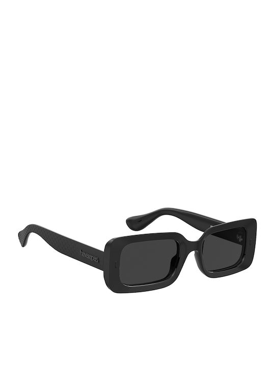 Havaianas Sampa Women's Sunglasses with Black Plastic Frame and Black Lens Sampa 807/IR