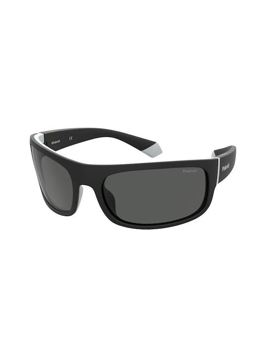 Polaroid Men's Sunglasses with Black Acetate Frame and Black Polarized Lenses PLD 2125/S 08A/M9