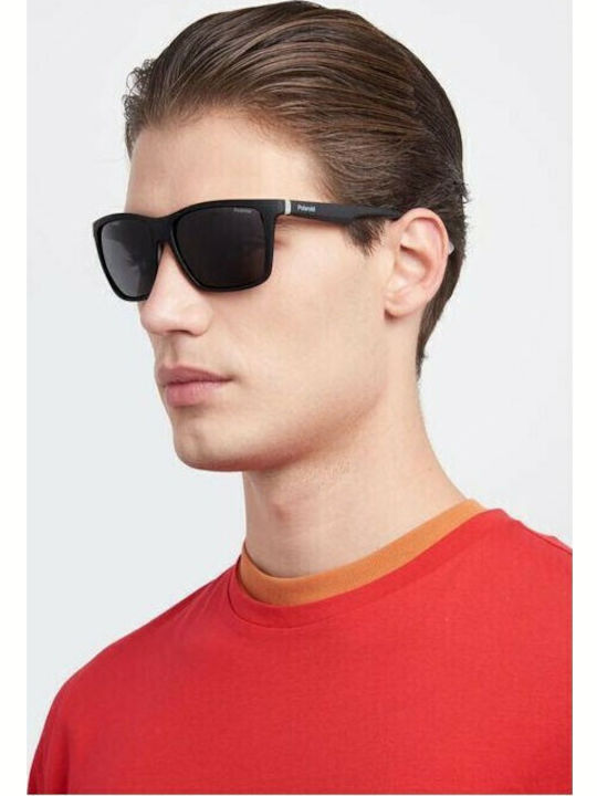 Polaroid Men's Sunglasses With Black Frame And Grey Polarized Lens PLD2126/S 08A/M9