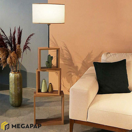 Megapap Claude Φωτιστικό Δαπέδου Υ140εκ. Μπεζ