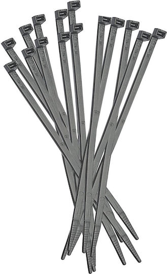 Elematic Cable Ties Plastic 450mm x 7.5mm in Black Colour (100 pcs) (5329E)
