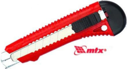 Benman Faltschneider Teppich mit Kunststoff Körper und Klingenbreite 18mm Red