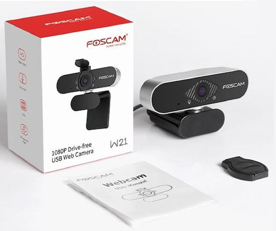 Foscam W21 Уеб камера Full HD 1080p с автофокус Черен