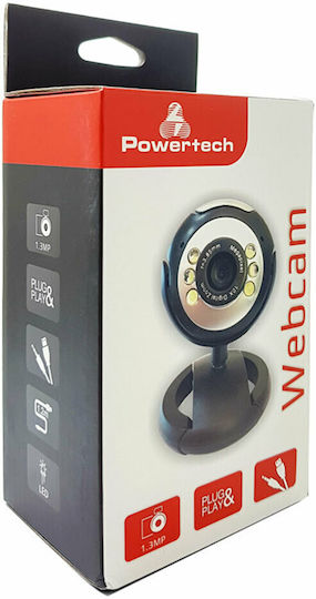 Powertech Web-Kamera Schwarz PT-509