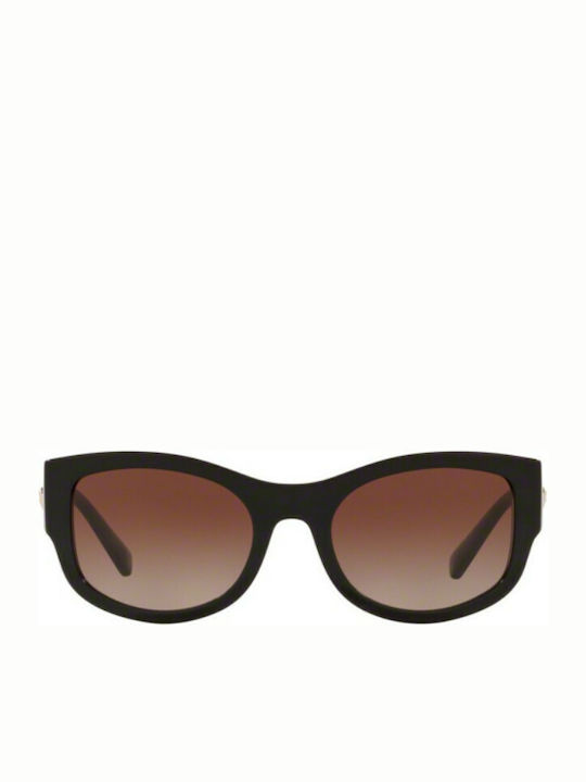Versace Women's Sunglasses with Black Acetate Frame and Brown Gradient Lenses VE4372 GB1/13