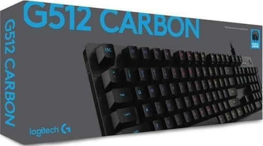 Logitech G512 Gaming Mechanical Keyboard with GX Brown switches and RGB lighting (English US)