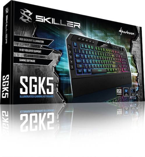 Sharkoon Skiller SGK5 Gaming Keyboard with RGB lighting (English US)