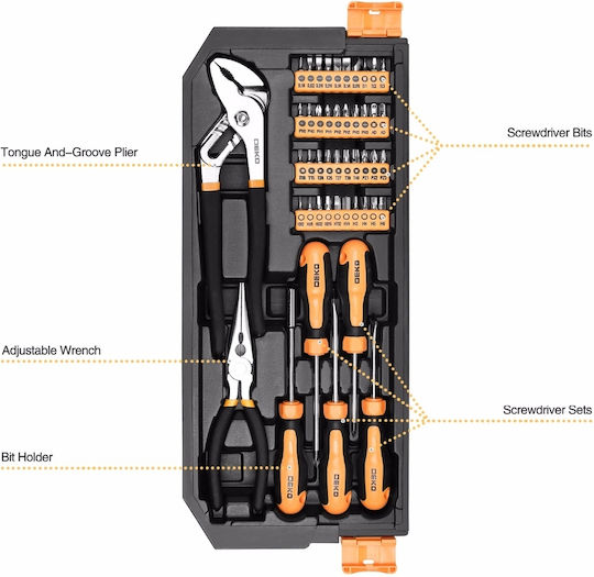 Deko Tool Case with 192 Tools