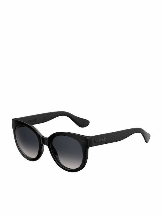 Havaianas Noronha M QFU/LS Women's Sunglasses with Black Plastic Frame and Black Gradient Lens Noronha/M QFU/LS