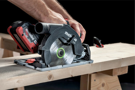 Metabo KS 18 LTX 57 Δισκοπρίονο 18V 2x8Ah με Σύστημα Αναρρόφησης