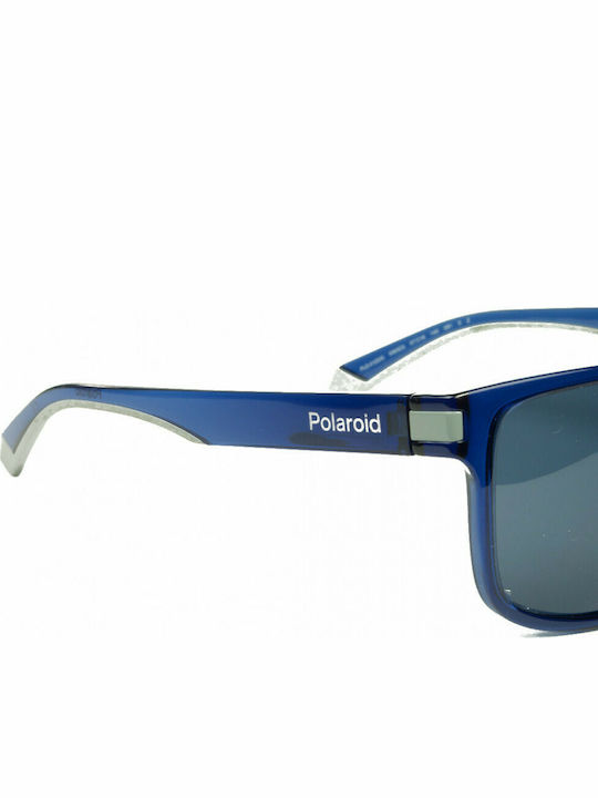 Polaroid Herren Sonnenbrille mit Blau Kunststoff Gestell und Blau Polarisiert Linse PLD2123/S XW0/C3