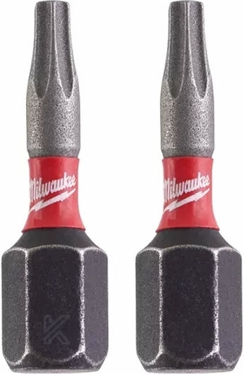 Milwaukee Set 2 Screwdriver Bits Torx / Star/Torx Torx