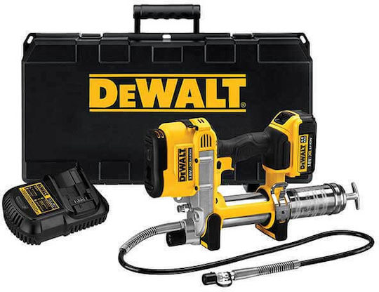 DEWALT Ηλεκτρικό Πιστόλι Γράσου Μπαταρίας Λιθίου 18V 1x5Ah με Θήκη
