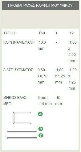 Crisco CR 568 Καρφωτικό Χειρός για Συνδετήρες
