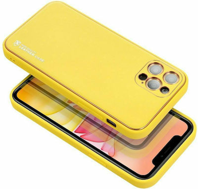 Forcell Leather Back Cover Yellow (iPhone 13 Pro)