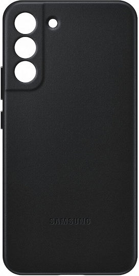 Samsung Leather Cover Back Cover Leather Black (Galaxy S22+)