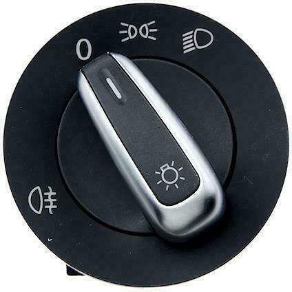 NTY Car Light Switch for Volkswagen Golf Plus / Passat / Tiguan / Touran 2010+ Black