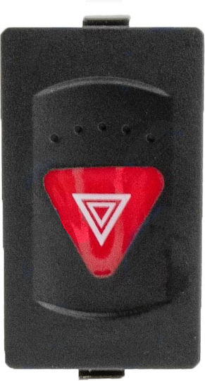 NTY Car Hazard Switch for Volkswagen Passat B5 7pin Black