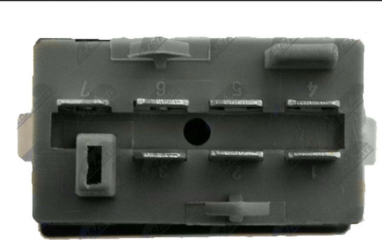 NTY Car Hazard Switch for Volkswagen Passat B5 7pin Black