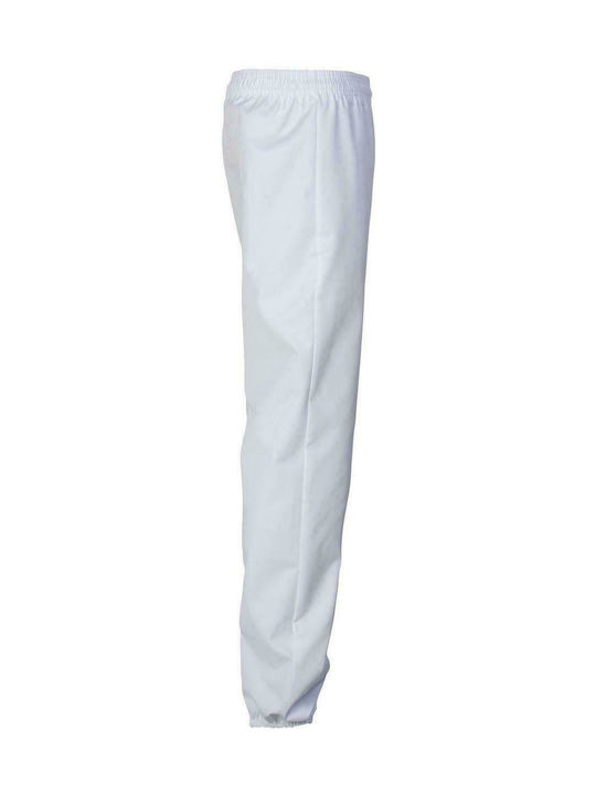 STOP Unisex Haccp Pantaloni de Lucru Alb